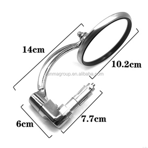 <span class=keywords><strong>Cafe</strong></span> <span class=keywords><strong>Racer</strong></span>-piezas para motocicleta, mango de acero inoxidable, extremo de barra, espejo giratorio de 360 grados - Product Image 2