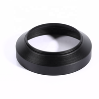Accessoires pour objectifs d'appareil photo numérique, pare-soleil métalliques grand angle en alliage d'aluminium usiné CNC, noir, 37mm 49mm 62mm 67mm 72mm 77mm
