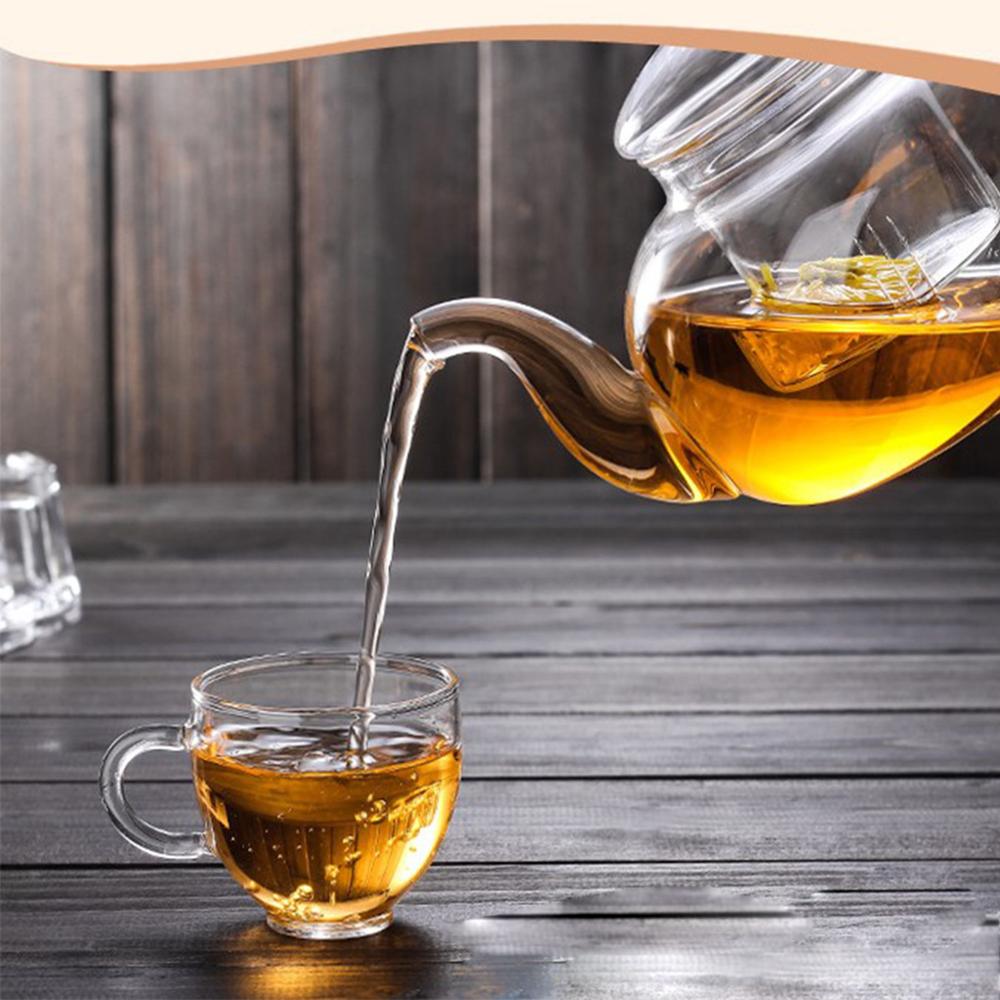Small capacity 350 ml mini teapot glass heat resistant glass tea pot