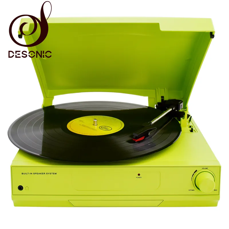 최고의 판매 phonograph 오디오 usb 턴테이블 33 45 78rpm 속도