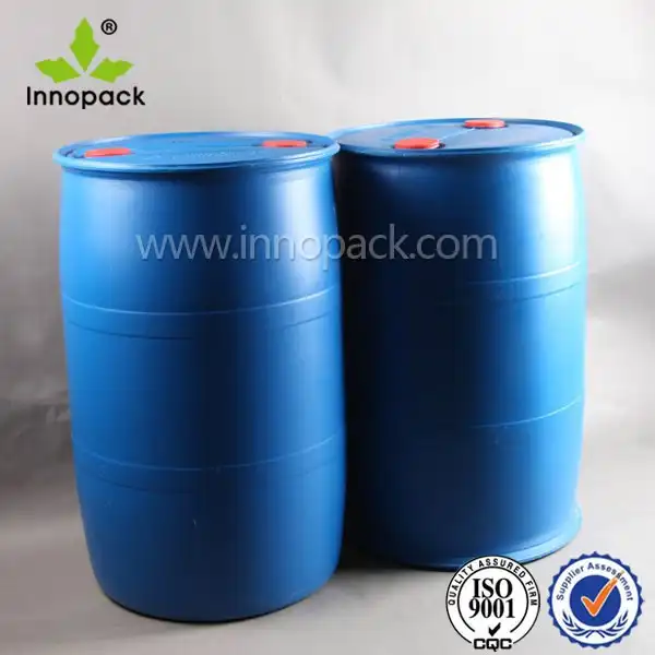 Azul de plástico de tambor de 55 galones de tambor de plástico de 200 litros tanque de plástico