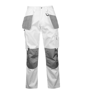 Quần Bảo Hộ Lao Động Vá Đầu Gối Quần Nam Màu Trắng Xám - Product Image 1