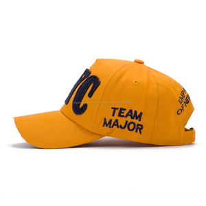Felt logo custom embroidery cotton wash cap 6 panel Trucker baseball sports caps and hats for <span class=keywords><strong>l</strong></span> - Product Image 5