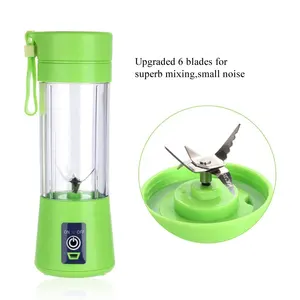 La migliore vendita mini ricaricabile portatile di frutta frullatore elettrico spremiagrumi di pomodori/citrus juicer bottiglia di vetro joyshaker