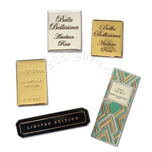 Custom 3D Metal 3D Waterproof Adhesive Sticker Offset Printing for Wine Bottle <strong>Label</strong> Embossed Aluminum Metal Color <strong>OEM</strong> Perfume - Product Image 2