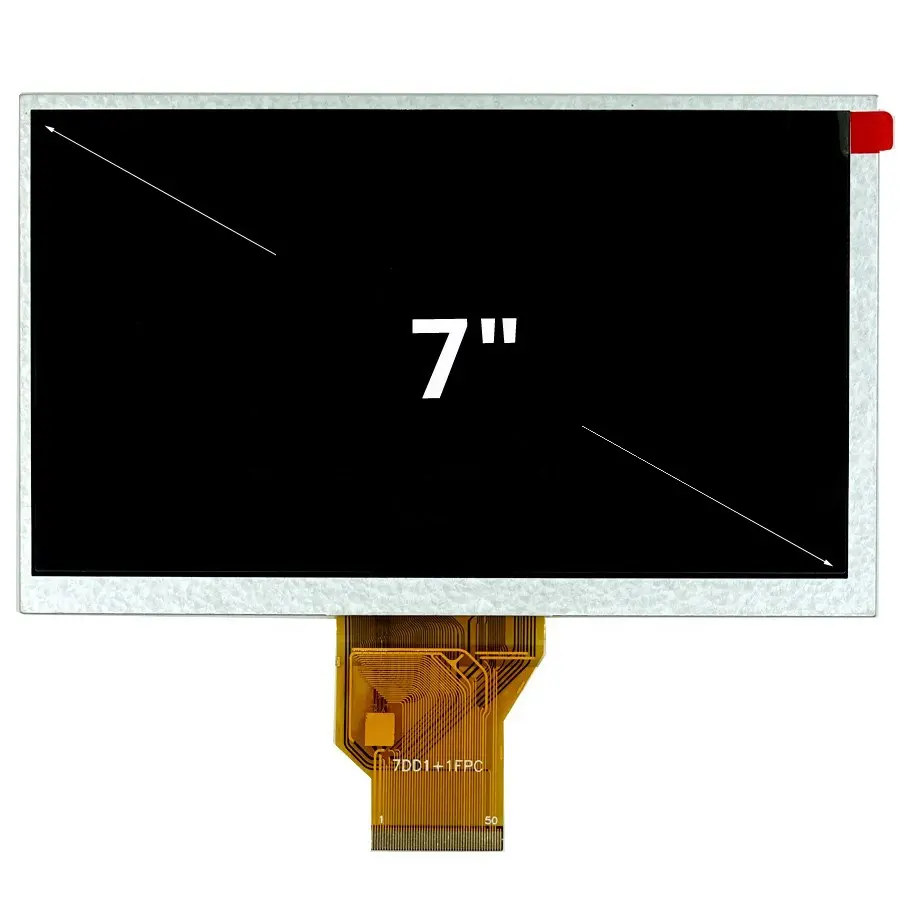 LCD Cina Harga Pabrik 800*480 1024*600 RGB TTL 7.0 Inci Lcd Display untuk Monitor