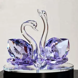 Loving Couple Crystal Swan Favor For Wedding Thanks Gifts