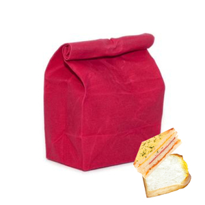 De alta calidad de algodón almuerzo organizador bolsa de lona encerada de alimentos bolsa - Product Image 1