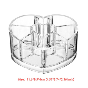 Organizzatore di smalto per unghie con rossetto a forma di cuore in acrilico trasparente, <span class=keywords><strong>porta</strong></span> <span class=keywords><strong>pennelli</strong></span> per cosmetici <span class=keywords><strong>e</strong></span> trucco - Product Image 5