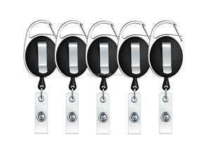 ออกแบบใหม่โลหะ carabiner คลิป ID ชื่อผู้ถือบัตร/Retractable <span class=keywords><strong>Reel</strong></span> <span class=keywords><strong>Badge</strong></span> กับคลิปกลับ