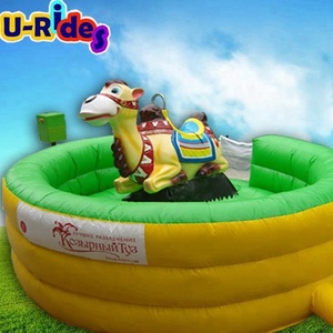 Simulateur de manège mécanique gonflable petit chameau U-Rides U-RB-023-2 1 personne certifié CE pour parc d'attractions - Product Image 2