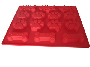 Moules à friandises <span class=keywords><strong>pour</strong></span> chiens en silicone en forme de patte et d'os <span class=keywords><strong>pour</strong></span> enfants, animaux de compagnie, amoureux des chiens, <span class=keywords><strong>emporte</strong></span>-pièce - Product Image 4