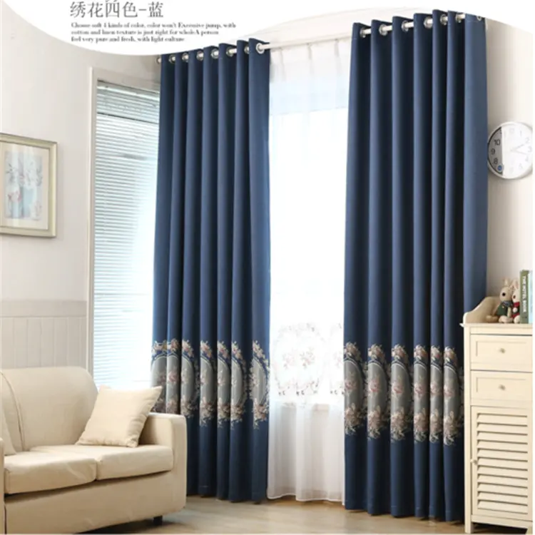 Bán buôn 100% polyester Thổ Nhĩ Kỳ Rèm màn vải rèm và đẹp thanh rèm