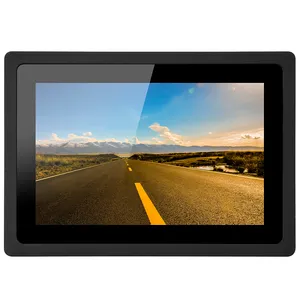 Kleine 7 Inch Auto Monitor Breedbeeld Lcd Monitor True Flat Capacitieve Touchscreen Monitor