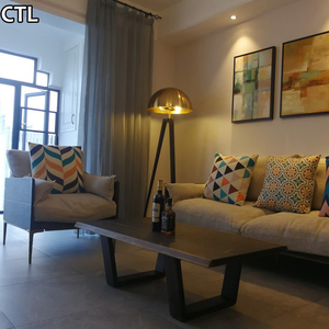 Nordic Modern Black <strong>Gold</strong> Luxury Metal Floor <strong>Lamp</strong> E27 Base LED Light Source Tripod <strong>Standing</strong> <strong>Lamp</strong> for Living Room Bedroom - Product Image 6
