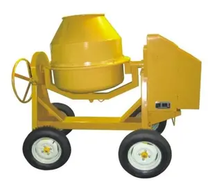 Máquina misturadora de concreto portátil 140l-350l, feed de concreto para cimento