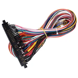 Jamma Kabel PCB Antarmuka 56 Pin, Kawat Kabel Harness Loom Multiade Arcade untuk Mesin Arcade Konsol Video Game