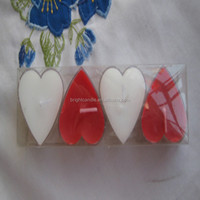 Herzform Mehrfarbige Valentinstag romantische Geschenk duftende Soja Tee licht Kerze