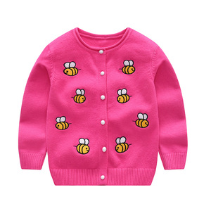 Ape del bambino del fumetto delle ragazze del ricamo cardigan bambini maglione di natale di modo di modello per i bambini - Product Image 2