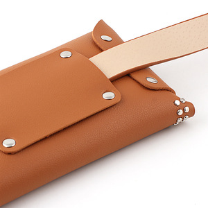 Unionpromo-<span class=keywords><strong>riñonera</strong></span> de <span class=keywords><strong>cuero</strong></span> Pu con remaches para mujer, bolso de cintura con remaches - Product Image 3