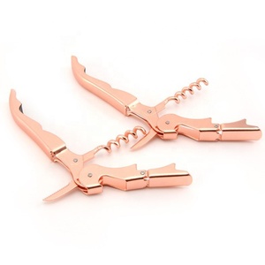 Kim Loại 2 Bước Rượu Vang Vàng Mở Chai Corkscrew Cho Bar - Product Image 6