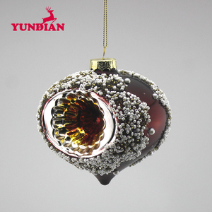 Baoyding — verre suspendu en forme de boule de noël, décoration suspendue, vente en gros, 15 pouces - Product Image 3
