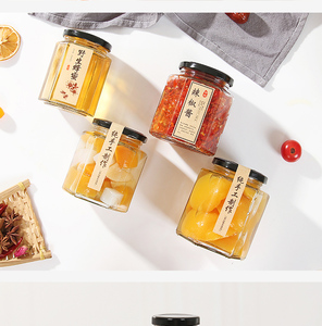 Bán buôn Lục giác nghệ tây Cookie mật ong Mason Jar thủy tinh với nắp - Product Image 3