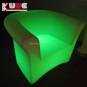 Moderna all'aperto HA CONDOTTO duro di <span class=keywords><strong>plastica</strong></span> PE divano con luce RGB - Product Image 3