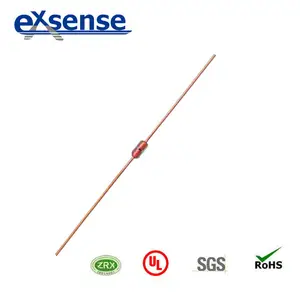 glass coated ntc thermistor with axial leads or radial leads, high heat resistance