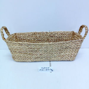 Grand plateau rectangulaire en jacinthe d'eau, panier de rangement fabriqué au Vietnam (HLB 1416B) - Product Image 2