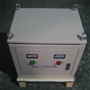 15kva المحول الذاتي/عزل المحولات 200v 220v النوع الجاف 3 المرحلة محول خفض 480v 400v