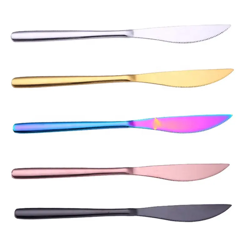 High品質韓国カトラリーディナーナイフ、ステンレス鋼のステーキナイフ