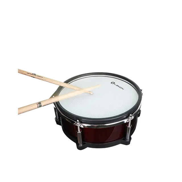 Litthing — tambour en bois à double zone, 10 pouces, tête mesh, tapis pour tambour électronique