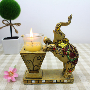 Bougeoirs éléphant en résine pour hommes, idée cadeaux - Product Image 2