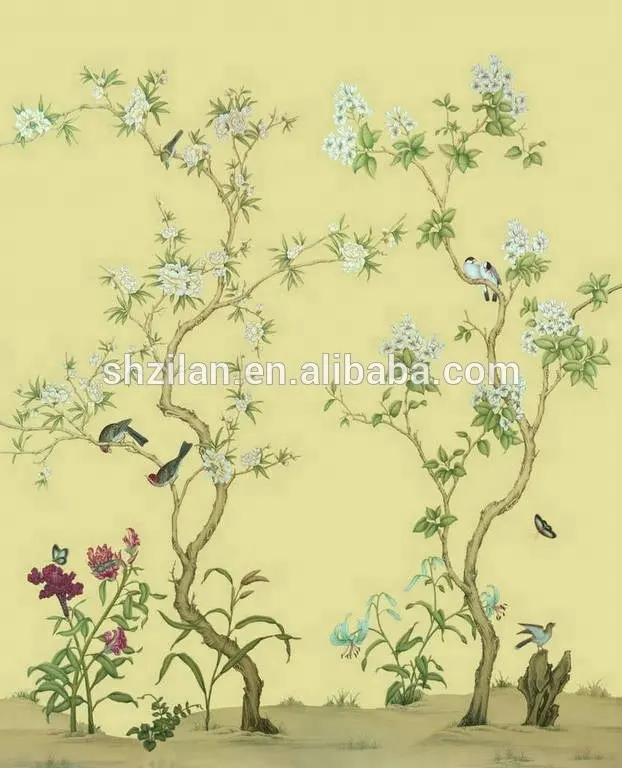 2019 Design Custom Made Chinese Painting Hand Painting Wallpaper