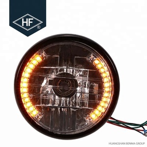 <span class=keywords><strong>Phare</strong></span> LED <span class=keywords><strong>rond</strong></span> de <span class=keywords><strong>moto</strong></span>, 6,5 w, 7 pouces, 12V GN/CG, <span class=keywords><strong>Vintage</strong></span> - Product Image 1