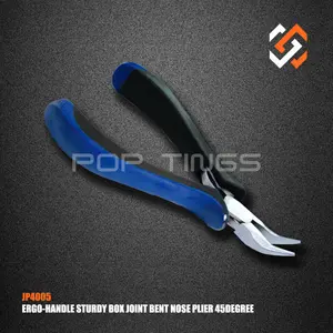 Pop Tings Box Joint Jewelry Making Pliers JP4005 Bent Nose Pliers