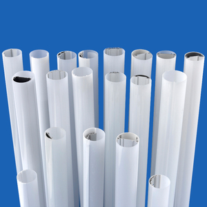 T8 led plastic extrusions aluminum profile and end cap