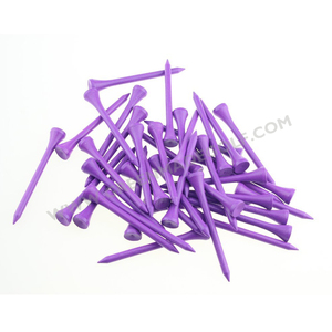 Luxury golf tee 2-3/4 purple Wood Tees logo golf tees for sale