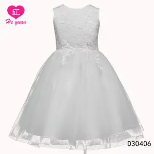 D30406 חתונה קיצית קיץ שמלה עבור בנות ילדים בגדי בני נוער תינוק ילדה פרח