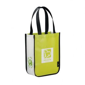 Logo Laminated Printing Customized Reusable <strong>Round</strong> Corner <strong>Tote</strong> Shopping Non <strong>Woven</strong> <strong>Bag</strong> for Promotion - Product Image 2
