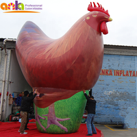 Modelo de animal inflable gigante de alta calidad, decoración de pollo inflable para exteriores