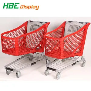 De supermarkt plastic winkelwagentje, winkelen steekwagen grootte, pp mall shopping trolley