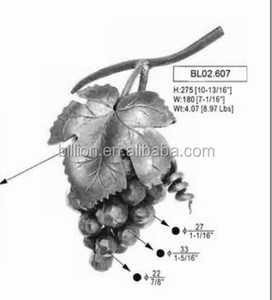 Nuovo disegno <span class=keywords><strong>in</strong></span> <span class=keywords><strong>ferro</strong></span> <span class=keywords><strong>battuto</strong></span> fusione di fiori prodotti - Product Image 1