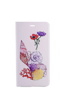 2017 Funda Libro Cuero <span class=keywords><strong>Bella</strong></span> <span class=keywords><strong>Flor</strong></span> Concha Para iPhone 7 7plus venta al por mayor - Product Image 5