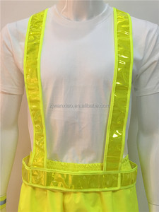 Gros Chine Fabrication Haute Visibilité PVC Personnalisé Réfléchissant Sash La Sécurité De Marche Ceinture Sans Fermeture Éclair - Product Image 5