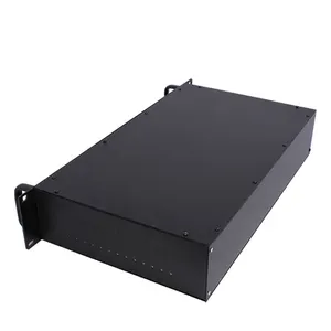 Özel 2.5u 3u Metal Rackmount muhafaza 19 inç alüminyum elektronik kutu şasi raf tipi sunucu kasası