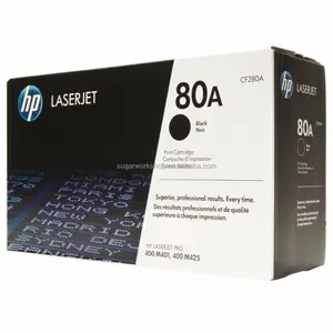 אמיתי H.P (80A)CF280A שחור טונר מחסנית (2700 pgs) עבור LasterJet פרו M401/M425