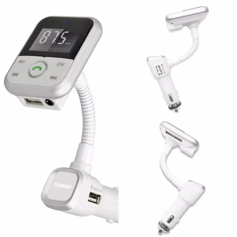 Wireless Car Kit Hand-free Phone Calling Supports FM Transmitter USB Disk and SD Card