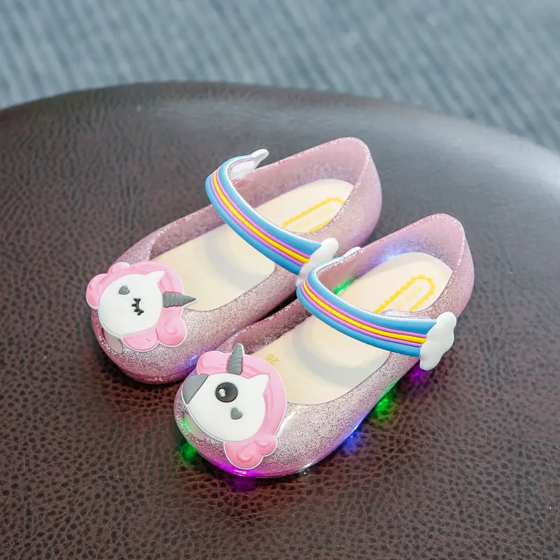ילדי מכירת חמה סנדלי ג 'לי עם אור ג' לי נעלי סנדלי הקיץ לילדים